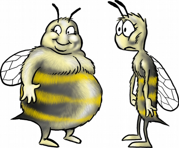 fat bees skinny bees